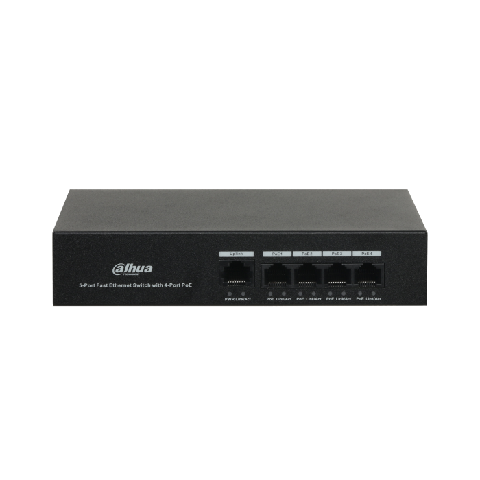 Dahua DH-PFS3005-4ET-36 — неуправляемый коммутатор с 4 портами PoE