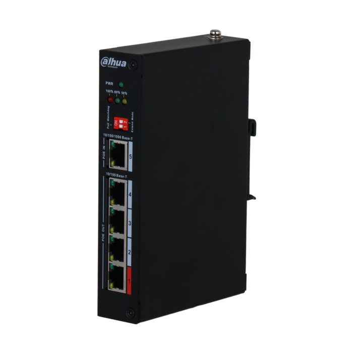 Dahua DH-PFT1500 — удлинитель PoE с четырьмя выходными портами, poe: IEEE 802.3af/at/bt и Hi-PoE