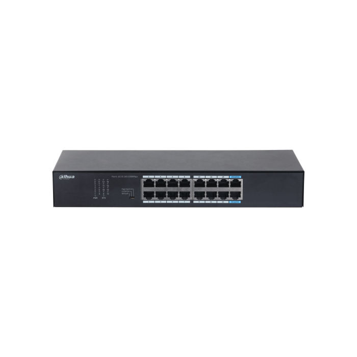 Dahua DH-S3016-16GT — неуправляемый гигабитный коммутатор на 16 портов