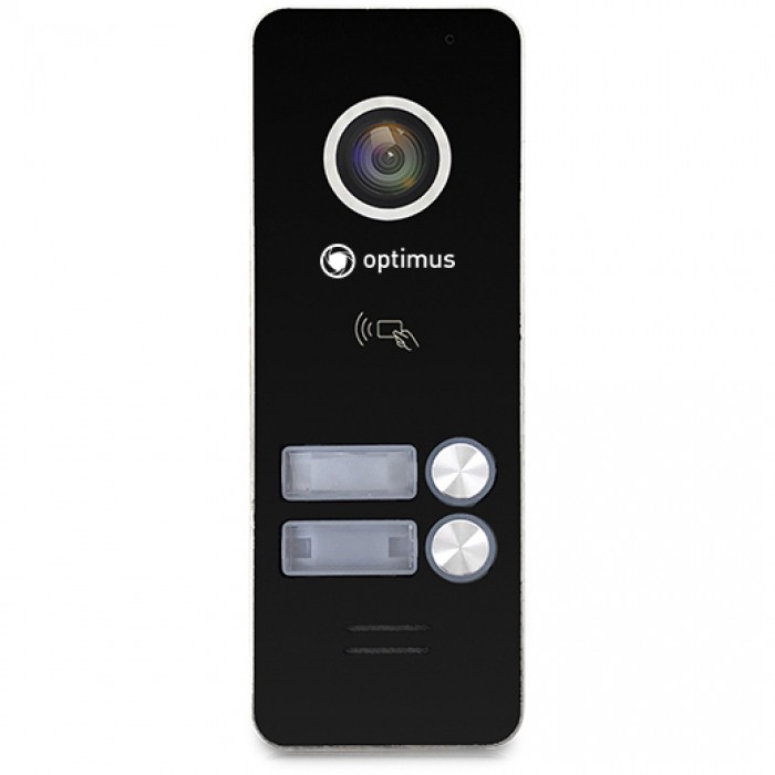Optimus DSH-1080/2 (черный) - Вызывная панель на 2 видеодомофона