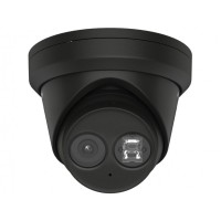 Hikvision DS-2CD2383G2-IU(BLACK)(2.8mm) — чёрная уличная купольная IP-камера 8 Мп, объектив 2,8 мм, микрофон, AcuSense