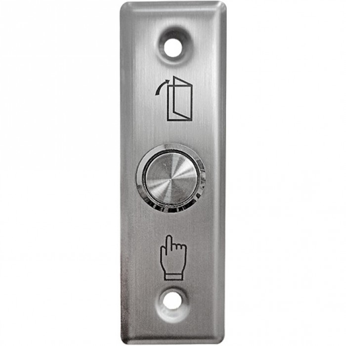 Кнопка Optimus 'Выход' врезная - NO/NC (металл)