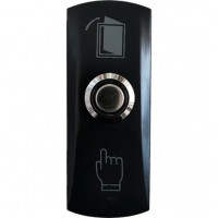 Кнопка Optimus 'Выход' – NO (металл) черная