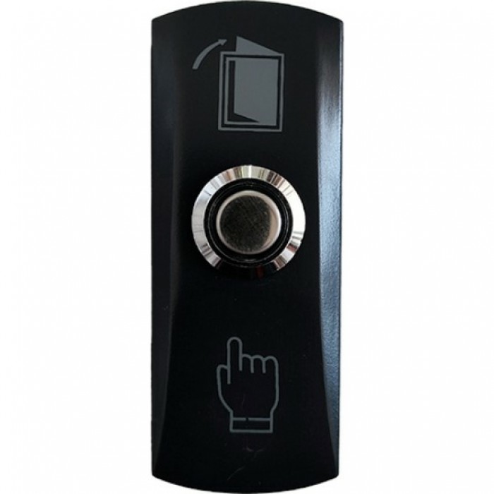 Кнопка Optimus 'Выход' – NO/NC (металл) черная