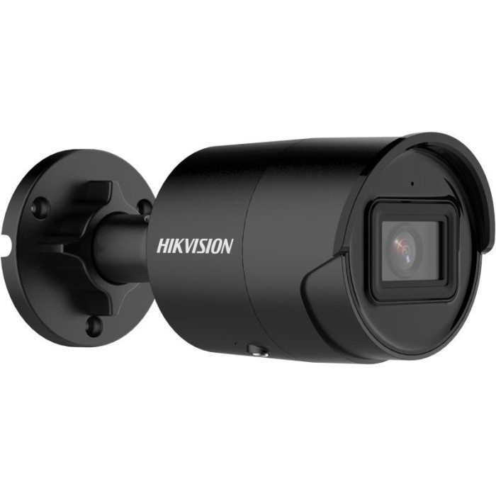 Hikvision DS-2CD2083G2-IU(BLACK)(2.8mm) — чёрная уличная цилиндрическая IP-камера 8 Мп, объектив 2,8 мм, AcuSense