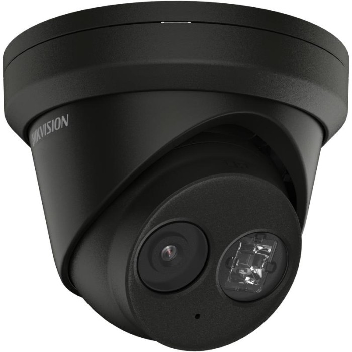 Hikvision DS-2CD2383G2-IU(BLACK)(2.8mm) — чёрная уличная купольная IP-камера 8 Мп, объектив 2,8 мм, микрофон, AcuSense