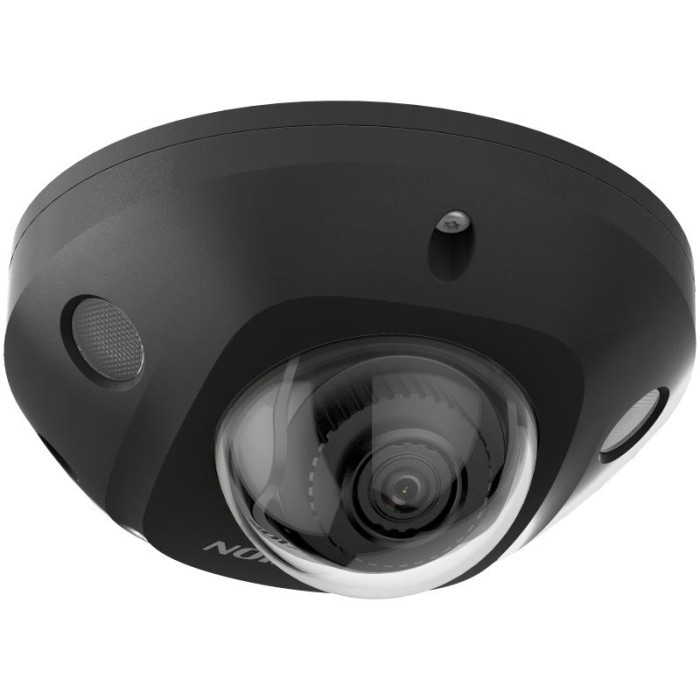 Hikvision DS-2CD2543G2-IS(2.8mm)(BLACK) — чёрная компактная купольная IP-камера 4 Мп, объектив 2,8 мм, микрофон, AcuSense