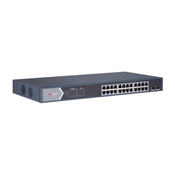 Hikvision DS-3E0526P-E/M — сетевой коммутатор с PoE, порты с poe: 24