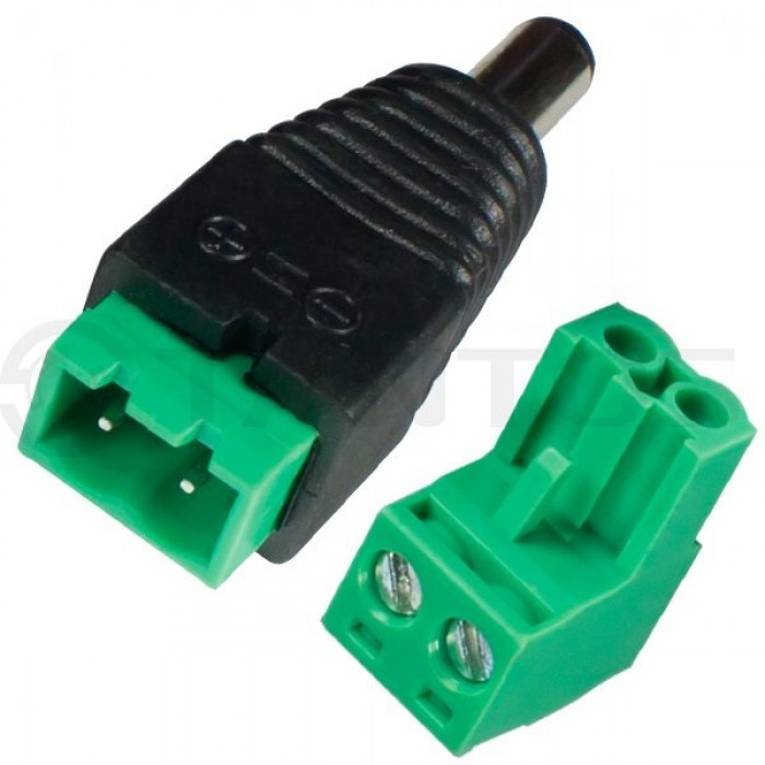 Tantos Разъем TS DC штекер питания с клеммной колодкой, двухсекционный